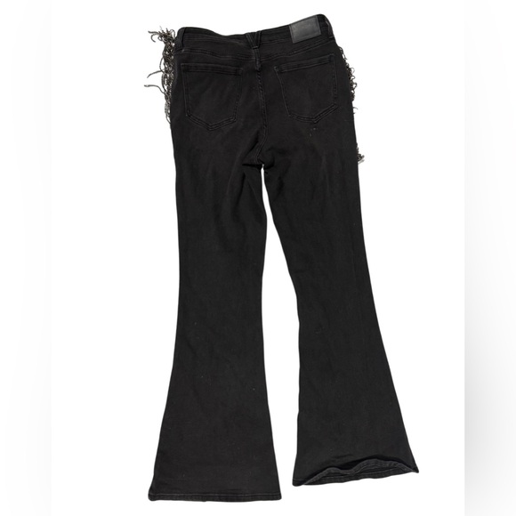 Buckle Black Flare Jeans with Fringe - Picture 6 of 8